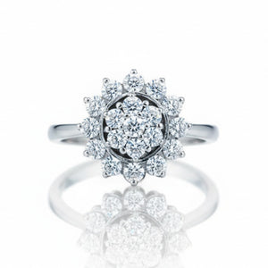 SORTIJA ORO BLANCO 18KL DIAMANTES