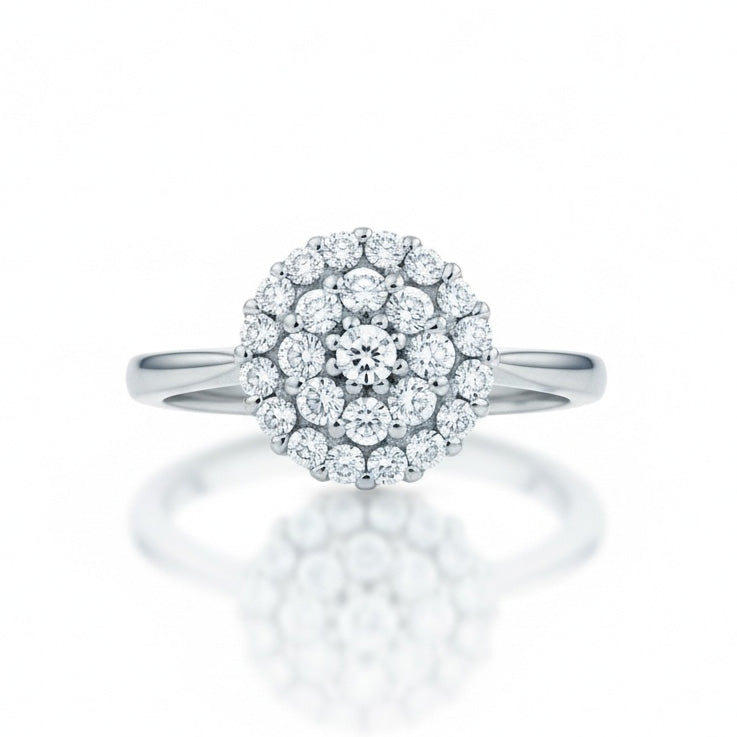 SORTIJA ORO BLANCO 18KL DIAMANTES