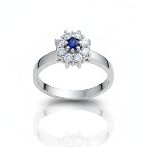 SORTIJA ORO BLANCO 18KL DIAMANTES