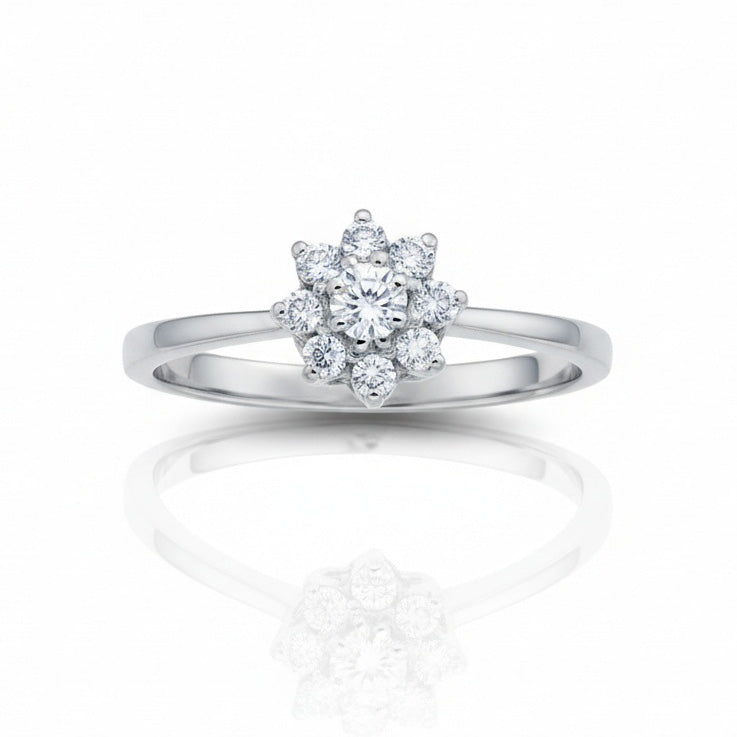 SORTIJA ORO BLANCO 18KL DIAMANTES