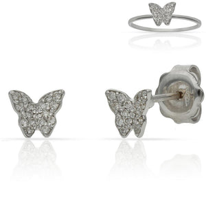 PENDIENTES ORO BLANCO 18KL DIAMANTES