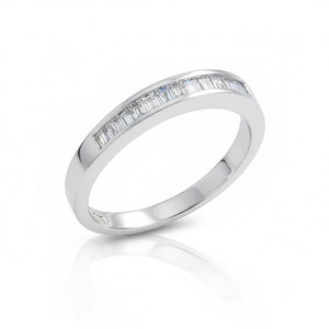 SORTIJA ORO BLANCO 18KL DIAMANTES - STOCK