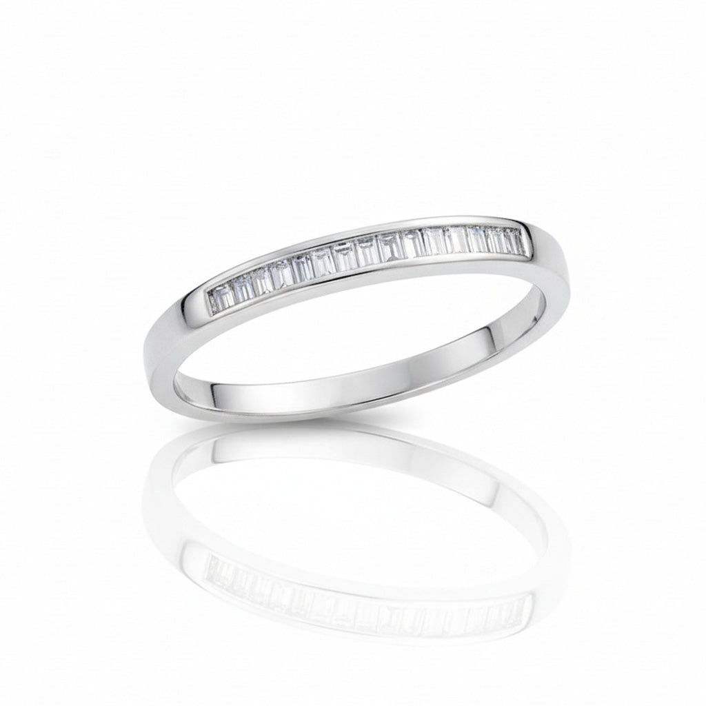 SORTIJA ORO BLANCO 18KL DIAMANTES - STOCK