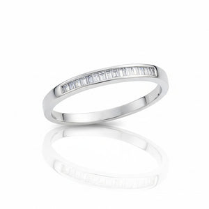 SORTIJA ORO BLANCO 18KL DIAMANTES - STOCK