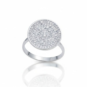 SORTIJA ORO BLANCO 18KL DIAMANTES - STOCK