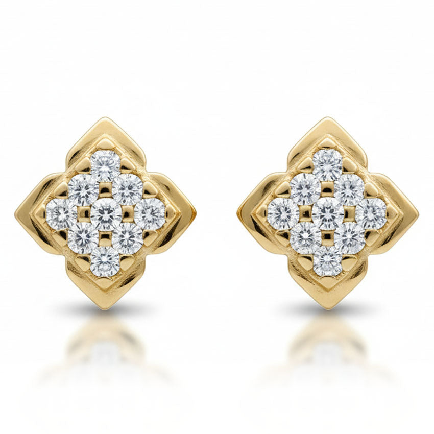 PENDIENTES ORO 18KL CIRCONITAS