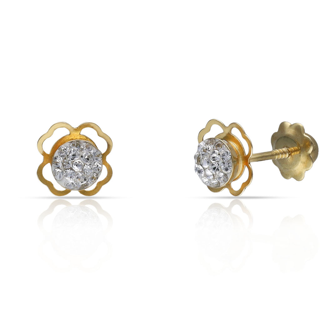PENDIENTES ORO 18KL CIRCONITAS