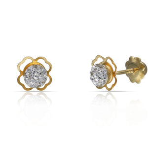 PENDIENTES ORO 18KL CIRCONITAS