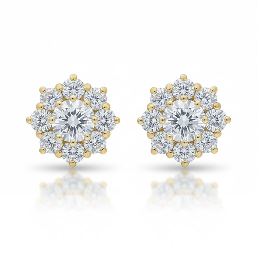 PENDIENTES ORO 18KL CIRCONITAS