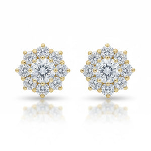 PENDIENTES ORO 18KL CIRCONITAS