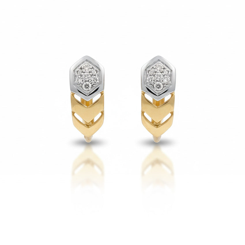PENDIENTES ORO 18KL CIRCONITAS