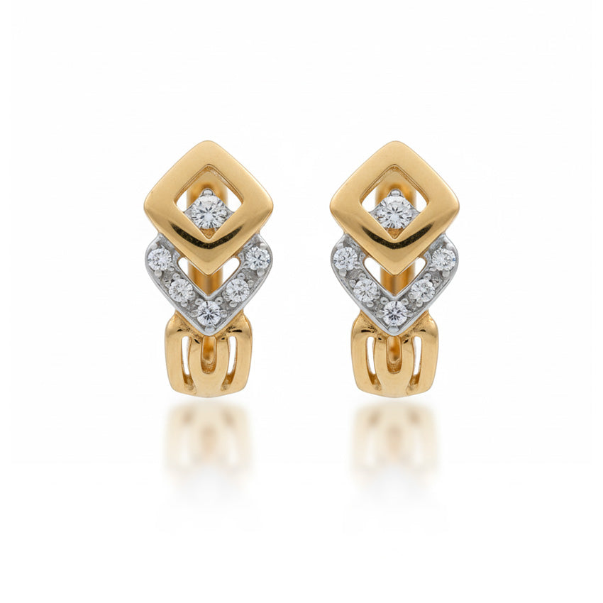 PENDIENTES ORO 18KL CIRCONITAS