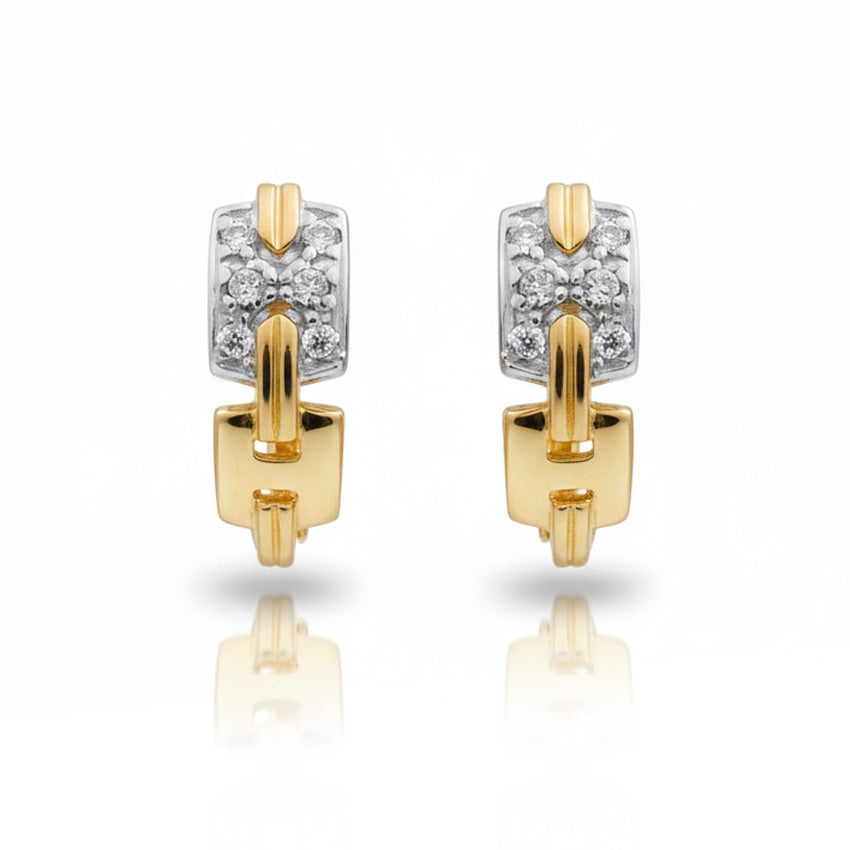 PENDIENTES ORO 18KL CIRCONITAS