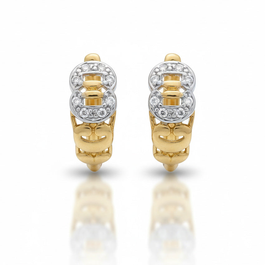 PENDIENTES ORO 18KL CIRCONITAS