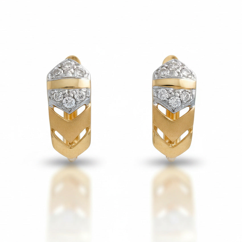 PENDIENTES ORO 18KL CIRCONITAS