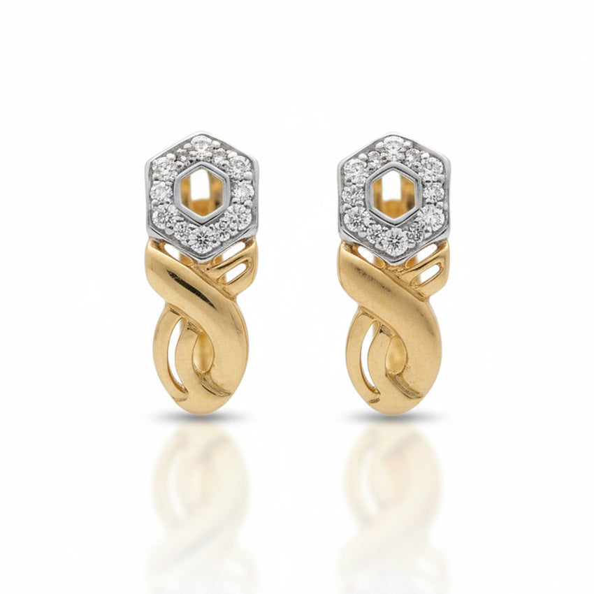 PENDIENTES ORO 18KL CIRCONITAS