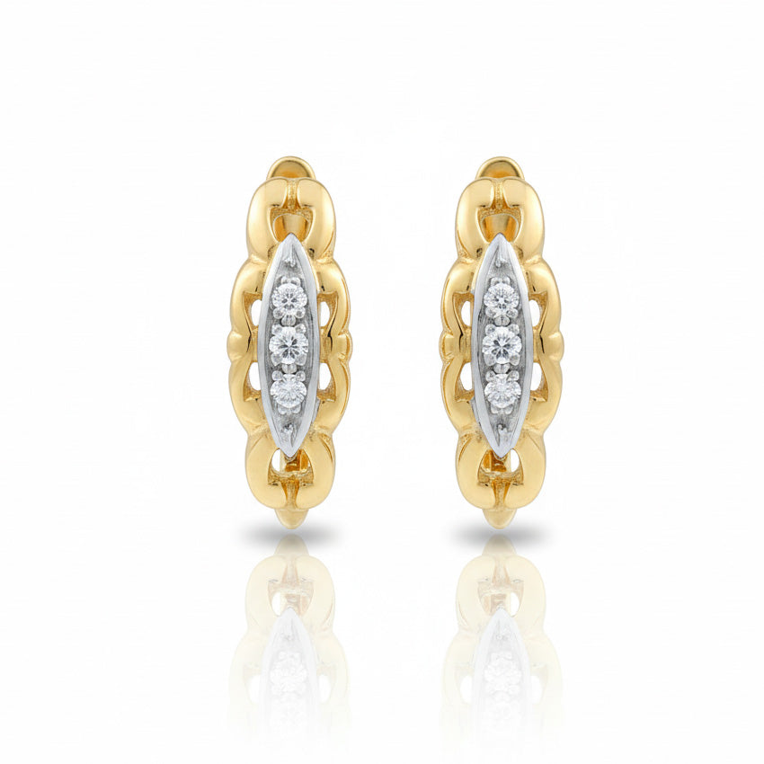 PENDIENTES ORO 18KL CIRCONITAS