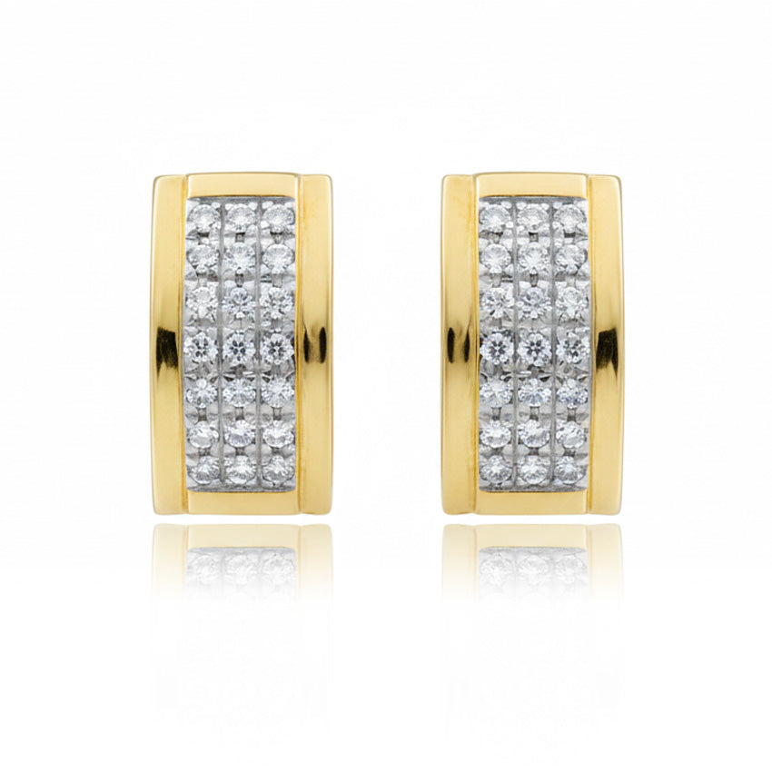 PENDIENTES ORO 18KL CIRCONITAS