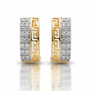 PENDIENTES ORO 18KL CIRCONITAS