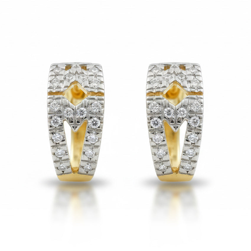 PENDIENTES ORO 18KL CIRCONITAS