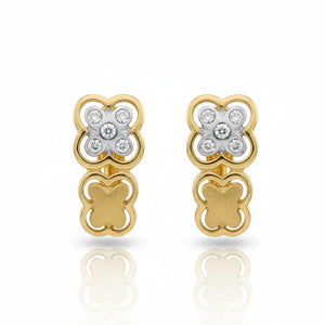 PENDIENTES ORO 18KL CIRCONITAS