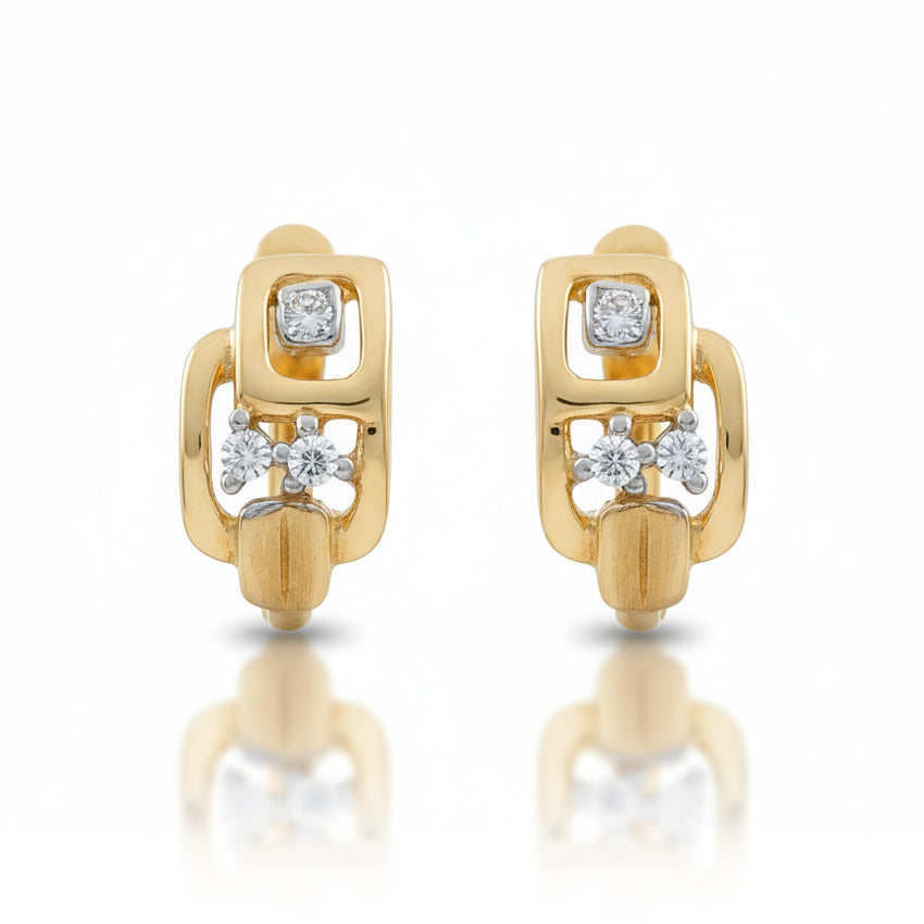PENDIENTES ORO 18KL CIRCONITAS