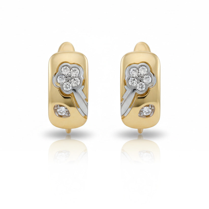 PENDIENTES ORO 18KL CIRCONITAS