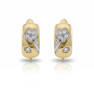 PENDIENTES ORO 18KL CIRCONITAS