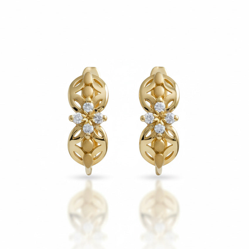 PENDIENTES ORO 18KL CIRCONITAS