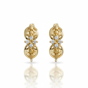 PENDIENTES ORO 18KL CIRCONITAS