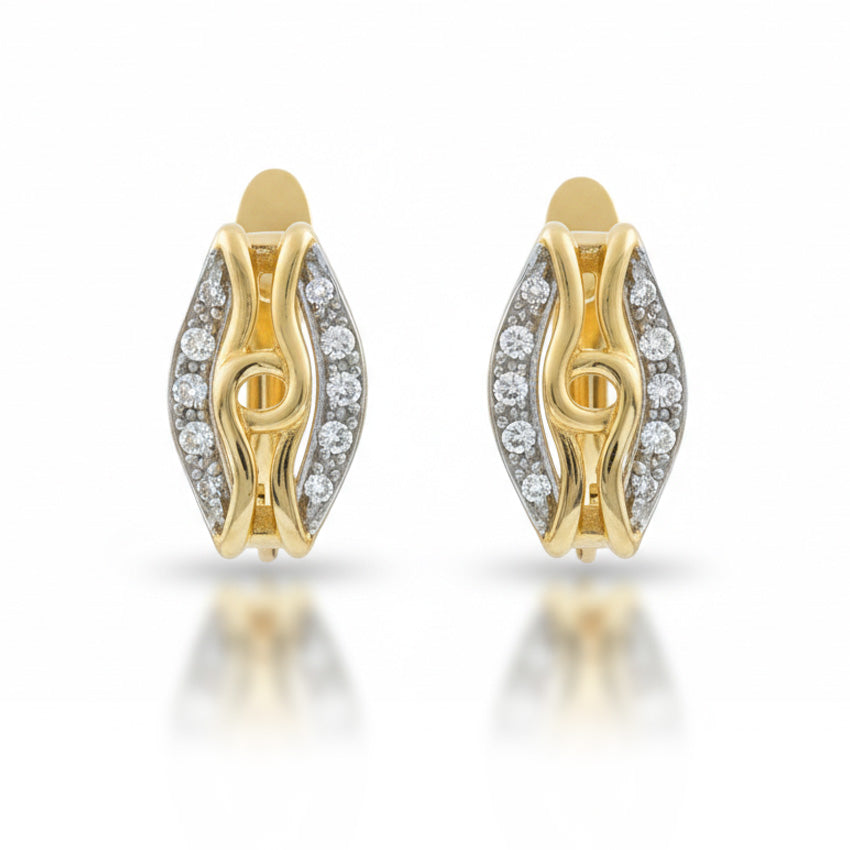 PENDIENTES ORO 18KL CIRCONITAS