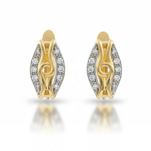 PENDIENTES ORO 18KL CIRCONITAS