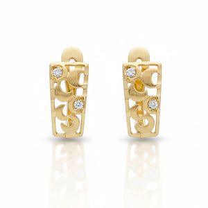 PENDIENTES ORO 18KL CIRCONITAS