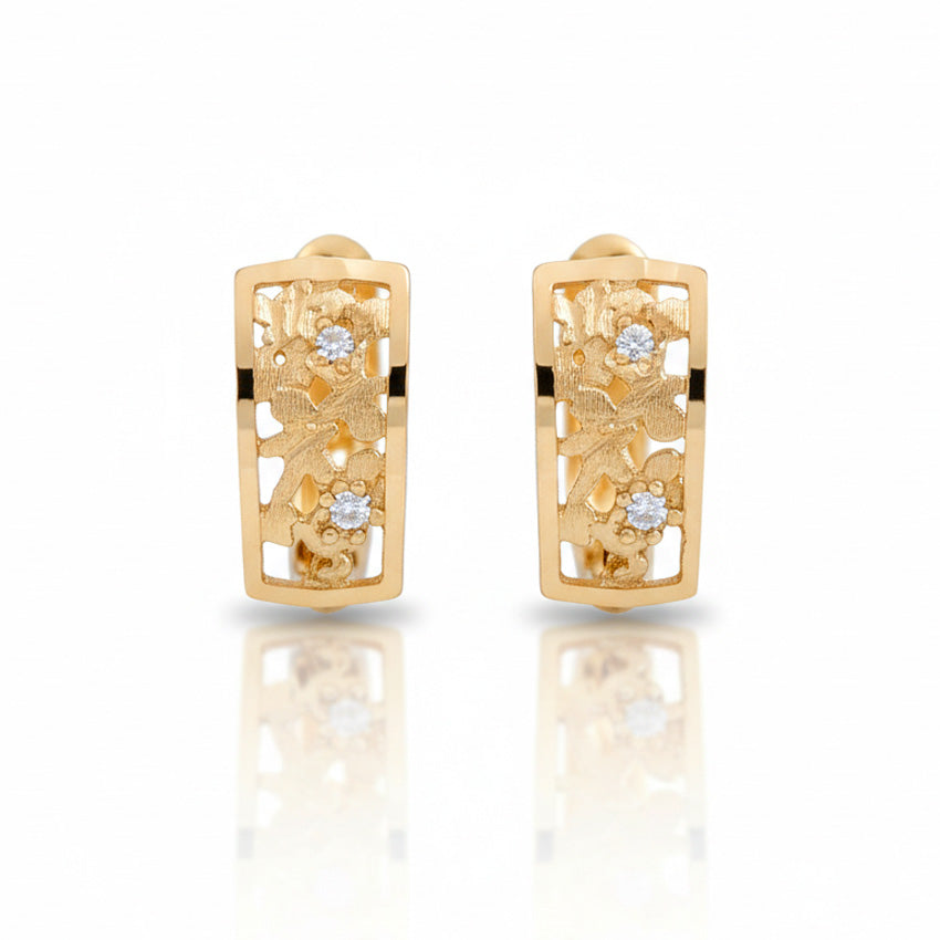 PENDIENTES ORO 18KL CIRCONITAS