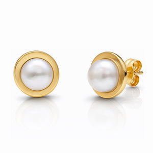 PENDIENTES ORO 18KL PERLAS