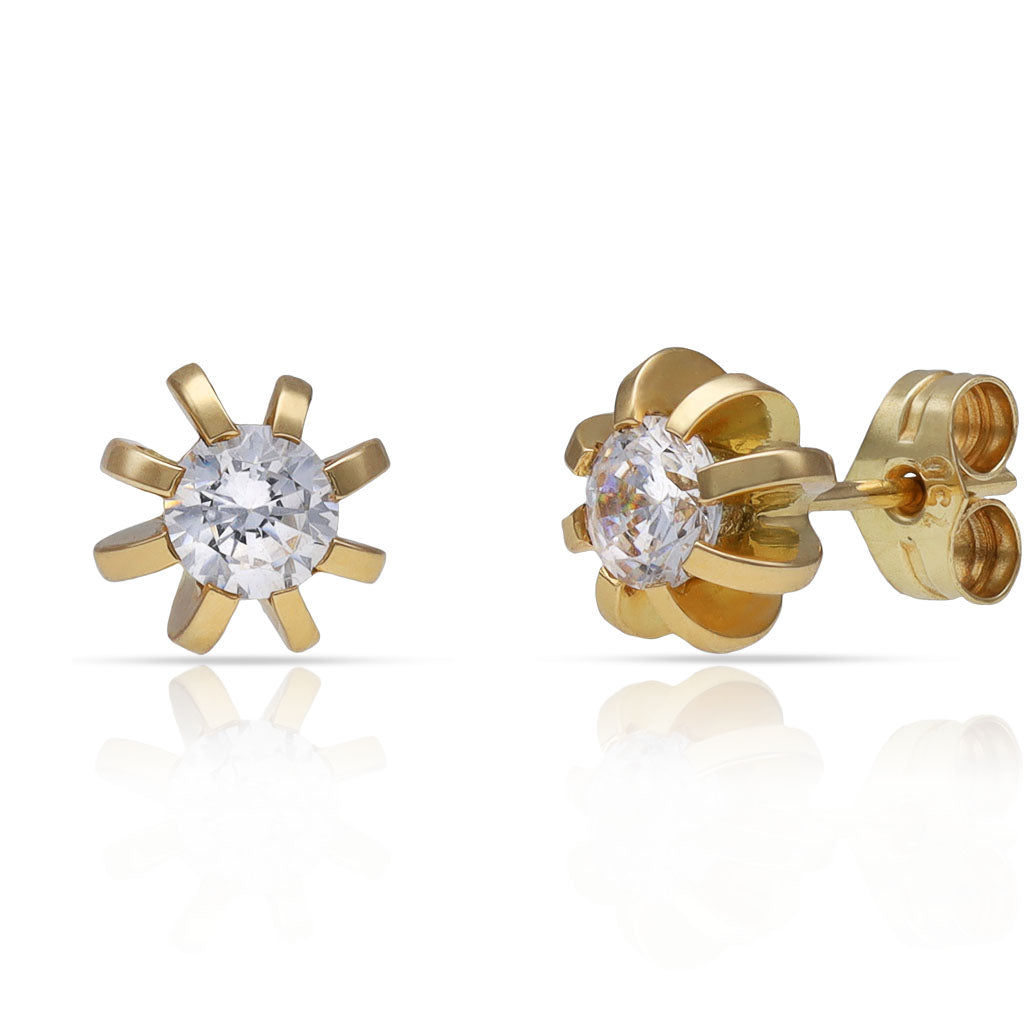 PENDIENTES ORO 18KL CIRCONITAS
