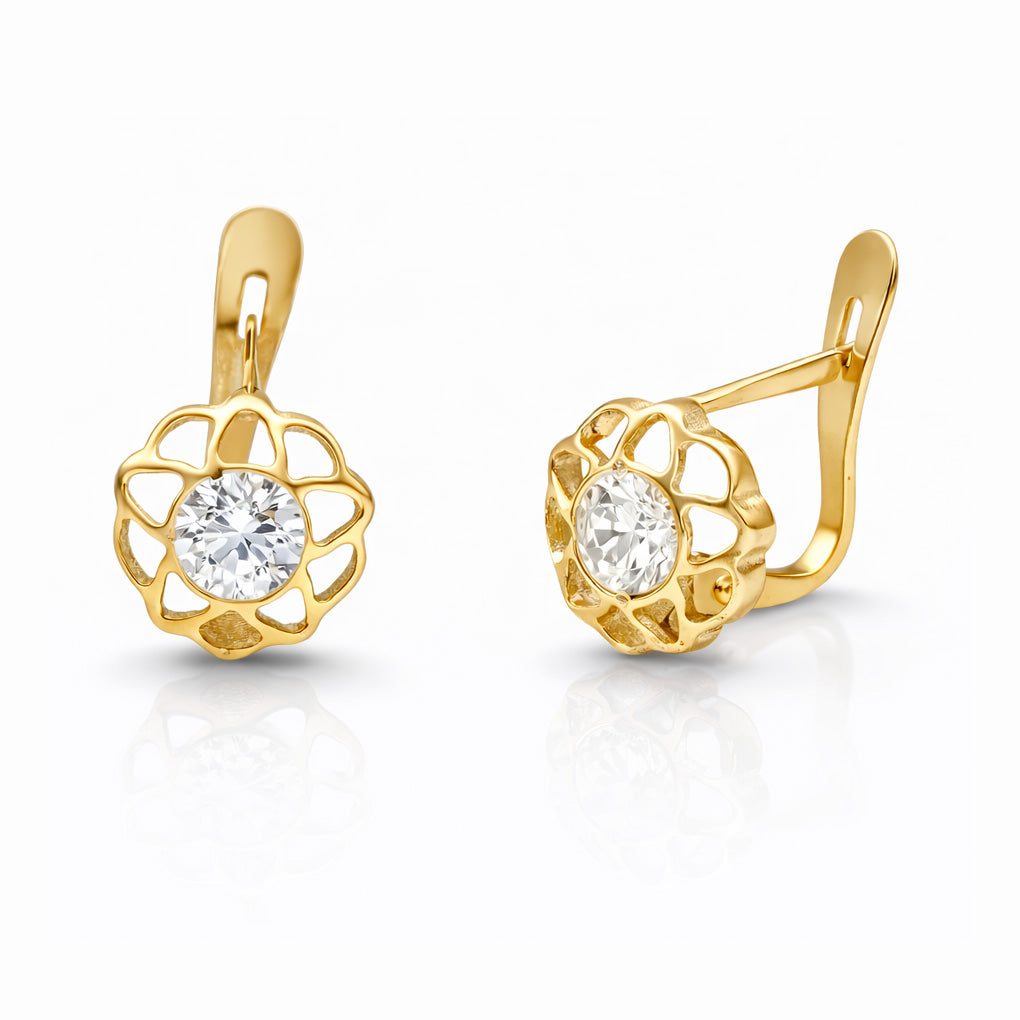 PENDIENTES ORO 18KL CIRCONITAS