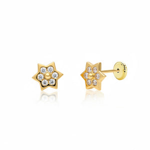 PENDIENTES ORO 18KL ESTRELLAS