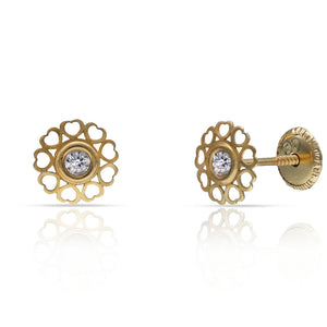 PENDIENTES ORO 18KL CORAZONES