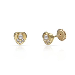 PENDIENTES ORO 18KL CORAZON