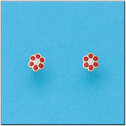 PENDIENTES ORO 18KL FLOR