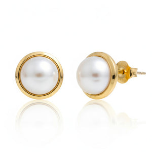 PENDIENTES ORO 18KL PERLA 10 MM