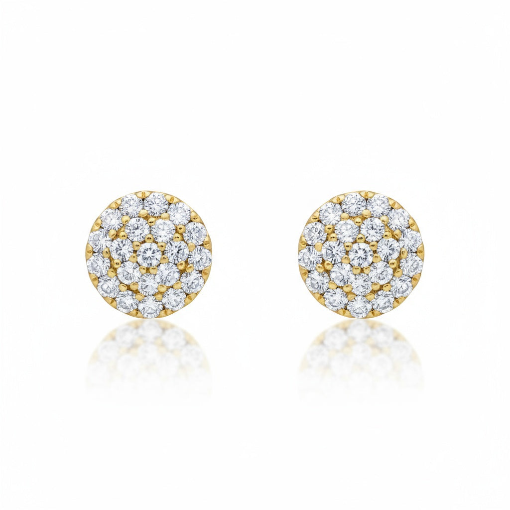 PENDIENTES ORO 18KL REDONDOS 9MM