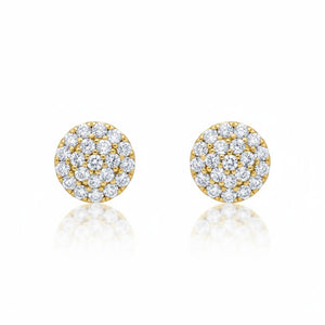 PENDIENTES ORO 18KL REDONDOS 9MM