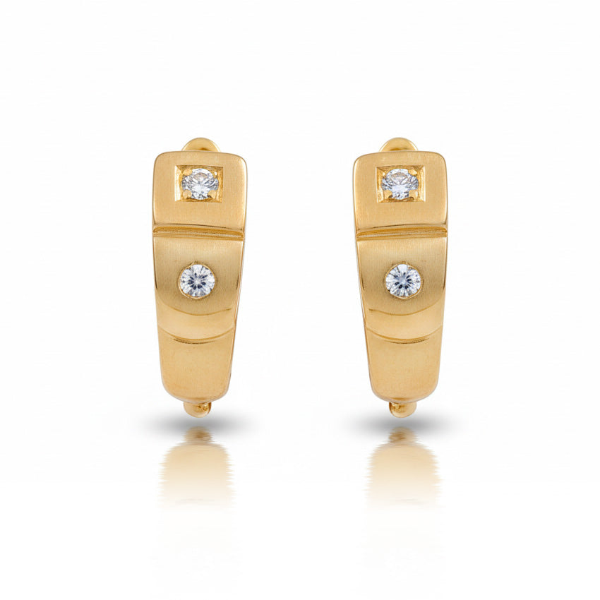 PENDIENTES ORO 18KL CIRCONITAS