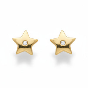 PENDIENTES ORO 18KL ESTRELLAS