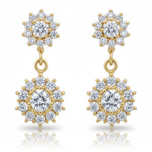 PENDIENTES ORO 18KL CIRCONITAS