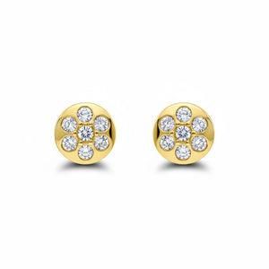 PENDIENTES ORO 18KL CIRCONITAS - 6MM