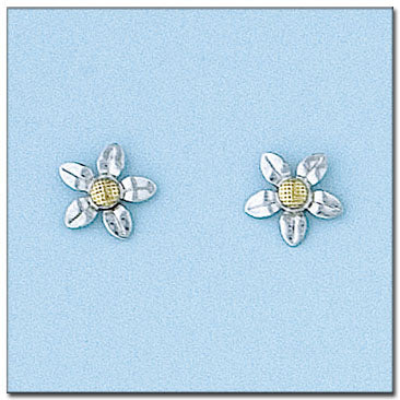 PENDIENTES ORO 18KL FLOR