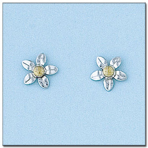 PENDIENTES ORO 18KL FLOR